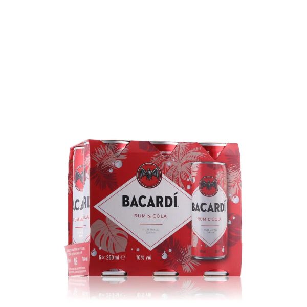 Bacardi Cola 250ml Dose 10% Alkoholgehalt